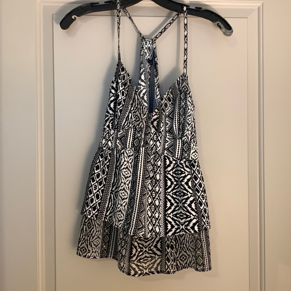 Black and white tank top S